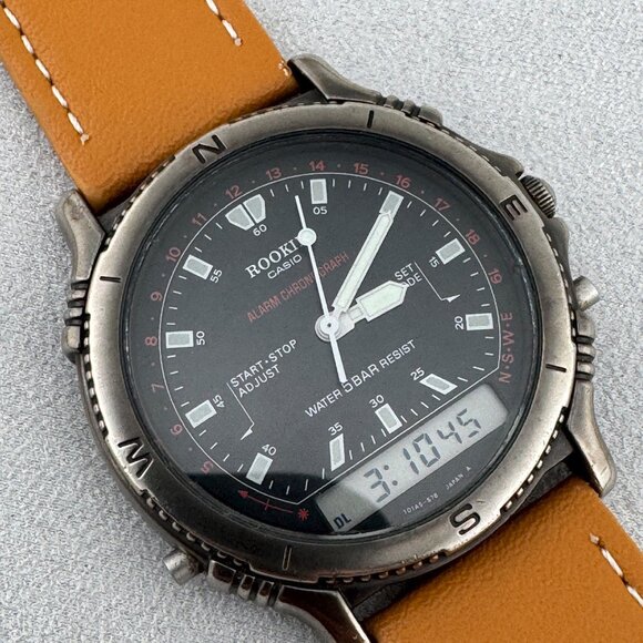 Vintage Casio Rookie RKC-502 Analog and Digital dual time Watch - Picture 1 of 8